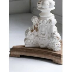 Outlet 🔥 A&B Home Round Side Table Antique White/Natural - A&B Home ⌛ -End And Side Tables shop unnamed file 7324