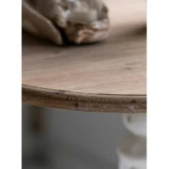 Outlet 🔥 A&B Home Round Side Table Antique White/Natural - A&B Home ⌛ -End And Side Tables shop unnamed file 7326