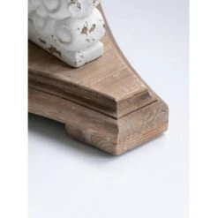 Outlet 🔥 A&B Home Round Side Table Antique White/Natural - A&B Home ⌛ -End And Side Tables shop unnamed file 7327