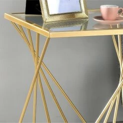 Flash Sale π Rathlin Glass Top Side Table with Glass Top Gold - miBasics π 7 Flash Sale π Rathlin Glass Top Side Table with Glass Top Gold - miBasics π -End And Side Tables shop unnamed file 7331