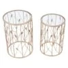 Cheapest 👍 Set of 2 Riley Side Tables Clear/Gold - ZM Home ✔️ -End And Side Tables shop unnamed file 7344