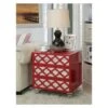 New 👏 Tibbs Contemporary Side Table Red - HOMES: Inside + Out 🎁