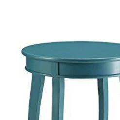 Best Pirce ✔️ Elegant Side Table Teal Blue - Benzara 🛒