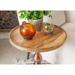 Buy ❤️ Sonrisa Side Table Copper - Powell Company ✨ -End And Side Tables shop unnamed file 7416