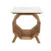 Wholesale 🧨 Wood/Marble Hexagon Side Table Brown - Sagebrook Home ✨ -End And Side Tables shop unnamed file 7428