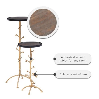 Brand new 𧨠Knollwood Branch Table Set Gold - Powell Company π 5 Brand new 𧨠Knollwood Branch Table Set Gold - Powell Company π - Image 3