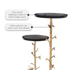 Brand new 𧨠Knollwood Branch Table Set Gold - Powell Company π 20 Brand new 𧨠Knollwood Branch Table Set Gold - Powell Company π -End And Side Tables shop unnamed file 744