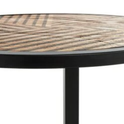 Budget 💯 Wilson Round Side Table Carbon Black - ClickDecor 🥰