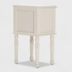 Hot Sale 👍 Richards Side Table with 2 Drawers White - Finch ⌛ -End And Side Tables shop unnamed file 7470