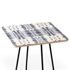 Hot Sale ✔️ Square Jacqueline Maldonado Paradigm Gray Side Table - Deny Designs Blue/gold 🧨