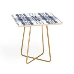 Hot Sale ✔️ Square Jacqueline Maldonado Paradigm Gray Side Table - Deny Designs Blue/gold 🧨 -End And Side Tables shop unnamed file 7572