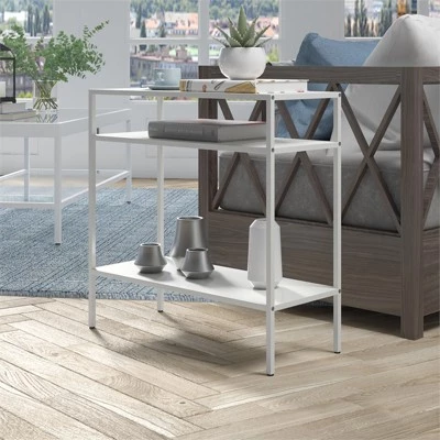 Discount β Henn& Hart Matte White Side Table - Henn&Hart π 9 Discount β Henn& Hart Matte White Side Table - Henn&Hart π - Image 7