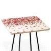 Budget 🧨 Square Ninola Design Prairie Flowers Countryside Red Side Table - Deny Designs White/gold 😍 -End And Side Tables shop unnamed file 7588