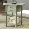 Best reviews of 😀 Amaxa Double Drawer Side Table - HOMES: Inside + Out Antique Teal 🤩 -End And Side Tables shop unnamed file 7618