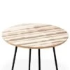 Best Pirce ❤️ Round Jacqueline Maldonado Watercolor Stripes Taupe Side Table - Deny Designs Brown/gold ✨ -End And Side Tables shop unnamed file 7634