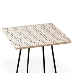 Buy ✨ Square Holli Zollinger Adobo Rain Side Table - Deny Designs Black/gold ✔️