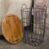 New 🥰 The Lakeside Collection Lakeside Metal Storage Basket Side Table with Carrying Handles and Wooden Lid 🥰 -End And Side Tables shop unnamed file 7665