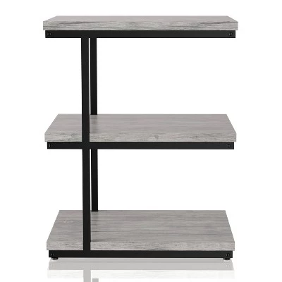 Deals 𧨠Comrie 3 Shelf Side Table - miBasics Matte Black/light Gray π― 4 Deals 𧨠Comrie 3 Shelf Side Table - miBasics Matte Black/light Gray π― - Image 2