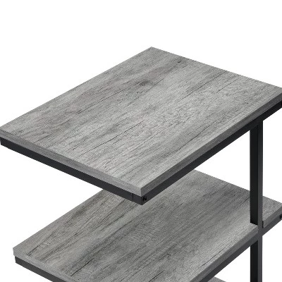 Deals 𧨠Comrie 3 Shelf Side Table - miBasics Matte Black/light Gray π― 6 Deals 𧨠Comrie 3 Shelf Side Table - miBasics Matte Black/light Gray π― - Image 4