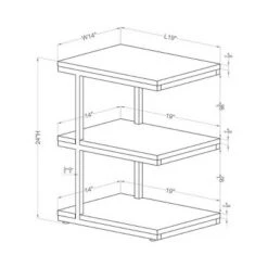 Deals 𧨠Comrie 3 Shelf Side Table - miBasics Matte Black/light Gray π― 13 Deals 𧨠Comrie 3 Shelf Side Table - miBasics Matte Black/light Gray π― -End And Side Tables shop unnamed file 7671