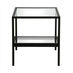 Brand new ❤️ Henn& Hart Metal Two Tier Side Table in Black - Henn&Hart ⌛ -End And Side Tables shop unnamed file 7679