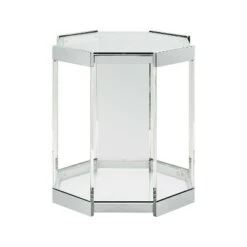 Discount 🤩 Troy Side Table Acrylic/Glass - Powell Company 🛒