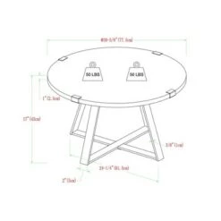 Discount 😍 3pc Wrightson Modern Wrap Leg Occasional Table Set - Saracina Home Dark Walnut ❤️ -End And Side Tables shop unnamed file 7698