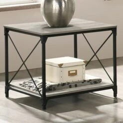 Deals ⌛ 3pc Rosslea Coffee Table and 2 End Tables Set Black/Gray - HOMES: Inside + Out 😉 -End And Side Tables shop unnamed file 7724