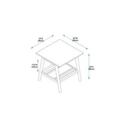 Cheap 🤩 3pc Charlotte Coffee Table and 2 End Tables Walnut - Linon 🥰 -End And Side Tables shop unnamed file 7743