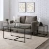 Coupon ⌛ 3pc Modern Open Frame Nesting Table Set - Saracina Home Gray Wash/glass 🎁 -End And Side Tables shop unnamed file 7783