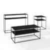 Coupon 🎁 3pc Braxton Coffee Table Set - Coffee Table, Console Table and End Table Matte Black - Crosley 🧨 -End And Side Tables shop unnamed file 7813