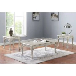 Promo 🛒 Huntly Coffee Table and 2 End Table Set Rustic Natural Tone - HOMES: Inside + Out 🥰