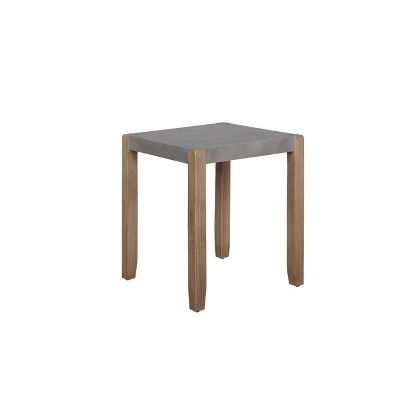New π 36" Davenport Faux Concrete and Wood Coffee Table with 2 Square End Tables Light Amber - Alaterre Furniture β 4 New π 36" Davenport Faux Concrete and Wood Coffee Table with 2 Square End Tables Light Amber - Alaterre Furniture β - Image 2