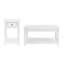 Flash Sale 🎁 36" Middlebury Coffee Table and End Table - Alaterre Furniture White 🎁 -End And Side Tables shop unnamed file 7892