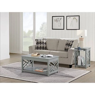 Outlet π 36" Middlebury Coffee Table and End Table with Tray - Alaterre Furniture White β€οΈ 8 Outlet π 36" Middlebury Coffee Table and End Table with Tray - Alaterre Furniture White β€οΈ - Image 6