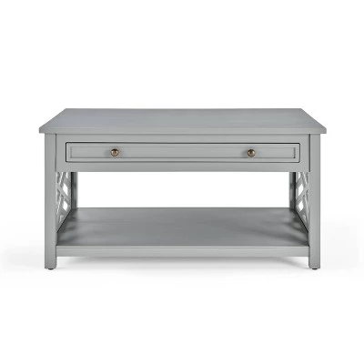 Cheapest π€© 36" Middlebury Coffee Table and 2 End Tables with Drawer - Alaterre Furniture Gray π 4 Cheapest π€© 36" Middlebury Coffee Table and 2 End Tables with Drawer - Alaterre Furniture Gray π - Image 2
