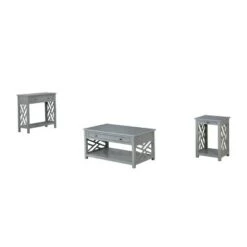 Best Sale 🔥 36" Middlebury Coffee Table with Drawer, End Table with Tray and Console Table - Alaterre Furniture Light Gray 🤩 -End And Side Tables shop unnamed file 7945