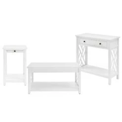 Flash Sale 🎉 36" Middlebury Coffee Table, End Table with Tray and Console Table - Alaterre Furniture White ⌛ -End And Side Tables shop unnamed file 7976