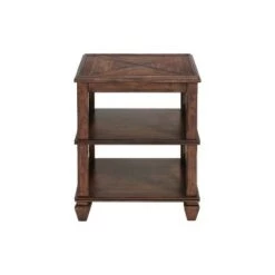 Brand new 😍 3pc Bridgton Wood Living Room Set with Coffee Table and 2 Shelf End Tables Cherry - Alaterre Furniture ⭐ -End And Side Tables shop unnamed file 7987