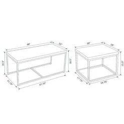 Outlet β Powell Company Emmie Coffee Table with 2 End Tables - Powell Black π 31 Outlet β Powell Company Emmie Coffee Table with 2 End Tables - Powell Black π -End And Side Tables shop unnamed file 8021