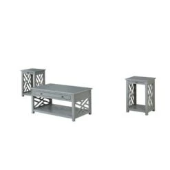 Best deal 😍 36" Middlebury Coffee Table with Drawer and 2 End Tables with Tray Shelf - Alaterre Furniture White ❤️ -End And Side Tables shop unnamed file 8032