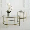 Best deal 🤩 2pc Aimee Coffee Table Set - Crosley Gold 🛒 -End And Side Tables shop unnamed file 8041