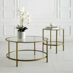 Best deal π€© 2pc Aimee Coffee Table Set - Crosley Gold π