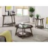 Budget 😀 3pc Nicolina Coffee Table Set Dark Oak - miBasics 😉 -End And Side Tables shop unnamed file 806