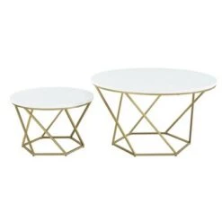 Hot Sale π Geometric Glam Nesting Coffee Tables - Saracina Home White Marble/gold π 19 Hot Sale π Geometric Glam Nesting Coffee Tables - Saracina Home White Marble/gold π -End And Side Tables shop unnamed file 81
