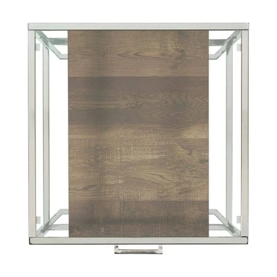 Best Sale π 2pc Hampton Occasional Table Set Light Walnut/Chrome - Picket House Furnishings π 14 Best Sale π 2pc Hampton Occasional Table Set Light Walnut/Chrome - Picket House Furnishings π - Image 12