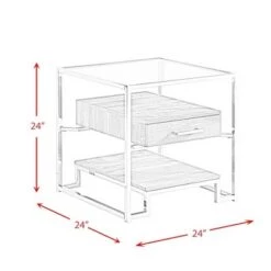 Best Sale π 2pc Hampton Occasional Table Set Light Walnut/Chrome - Picket House Furnishings π 39 Best Sale π 2pc Hampton Occasional Table Set Light Walnut/Chrome - Picket House Furnishings π -End And Side Tables shop unnamed file 8230