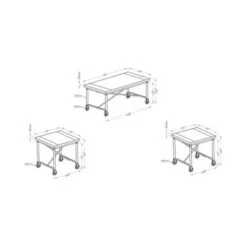 Best Sale 😍 Levi Occasional Table Set Medium Oak - HOMES: Inside + Out 😍 -End And Side Tables shop unnamed file 830