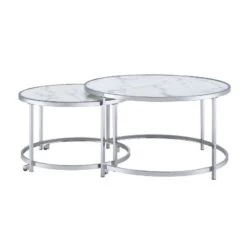 Best reviews of π Rayne Nesting Cocktail Table White - Steve Silver Co. β