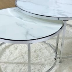 Best reviews of 🎁 Rayne Nesting Cocktail Table White - Steve Silver Co. ⌛ -End And Side Tables shop unnamed file 8351